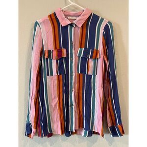 KARLIE Striped Women's Button-Down‎